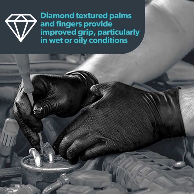 PRO.TECT Black Diamond HD Nitrile Защитни ръкавици за еднократна употреба | Нови Продукти